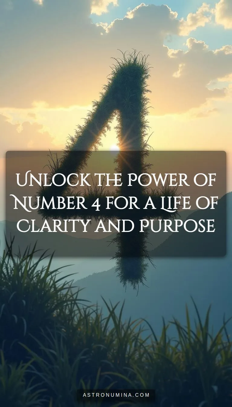 Unlock the Power of Number 4 for a Life of Clarity and Purpose