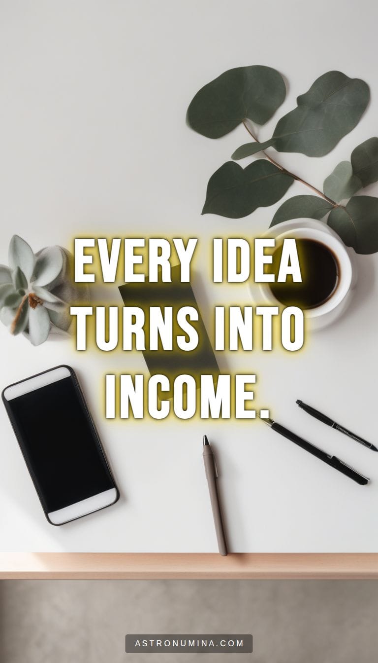 Transform Every Idea Into Steady Income