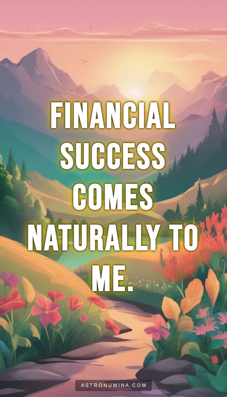 Financial Success Affirmations Visual