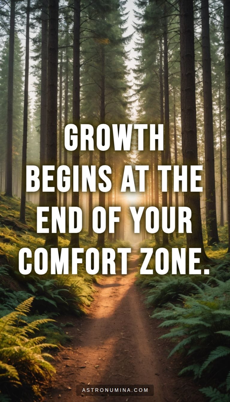 Growth beyond comfort zone visual